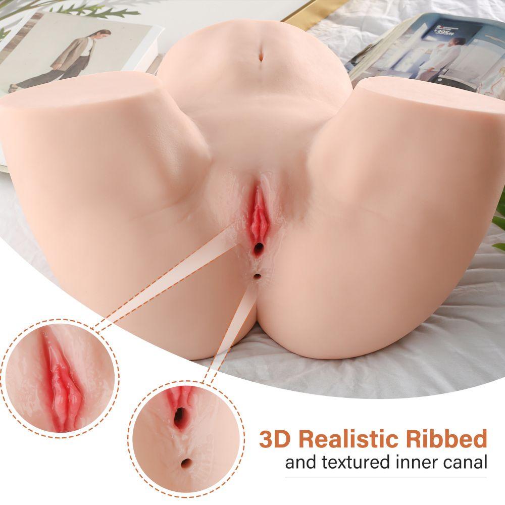 Propinkup Realistic Sex Doll | 24.25lb Kimberley Sexy Butt 3D Channel Lifelike Male Masturbation Toy - propinkup