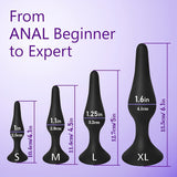 4pcs Set Silicone Anal Plug Butt Plug Anal Training Dilator Adult Sex Toy