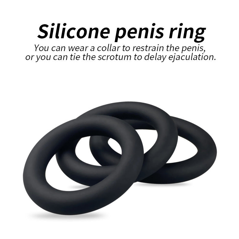 3PCS Silicone Cock Ring Set Male Penis Ring