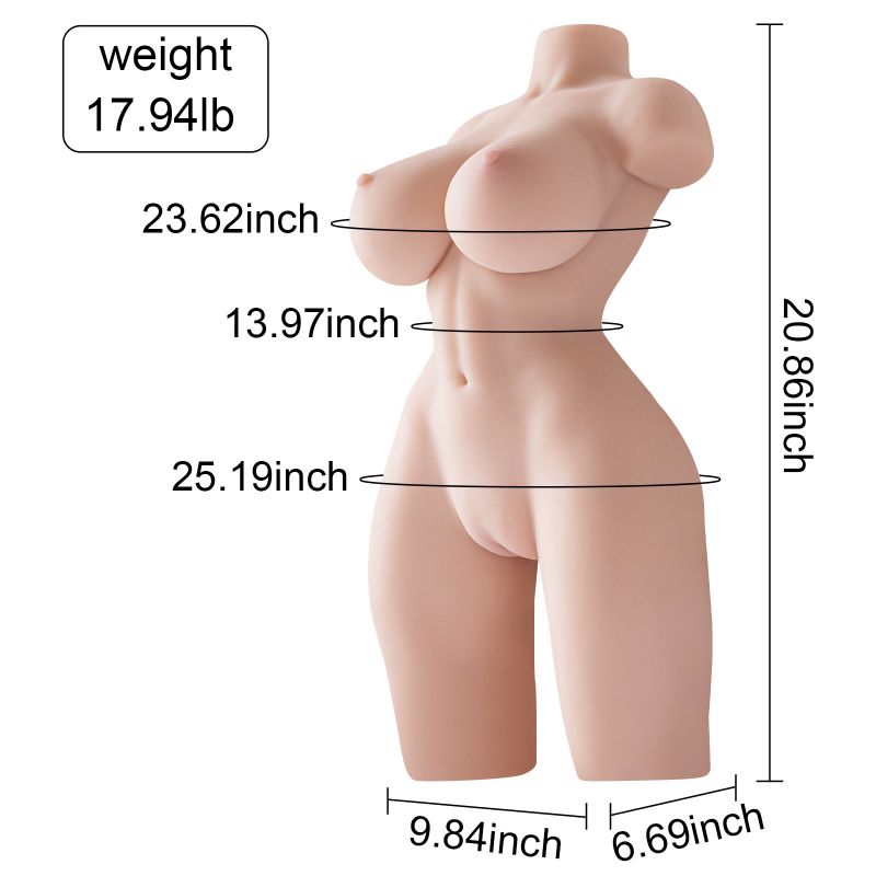 Rosman Realistic Sex Doll 17.94lb 3D Double Chanel Male Masturbator Male Masturbator Sex Toy for Man