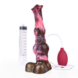 Squirting Long Monster Dildo with Knot 10.2in Fantasy Horse Dildos with Suction Cup Adult Sex Toys