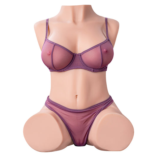 42.99lb Dania Realistic Sex Doll with 3D Texured Vigina Lifelike Plump Breast Dual Channels - propinkup