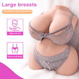 Medium Size Delilah Realistic Sex Doll 3D Double Chanel Male Masturbator - propinkup