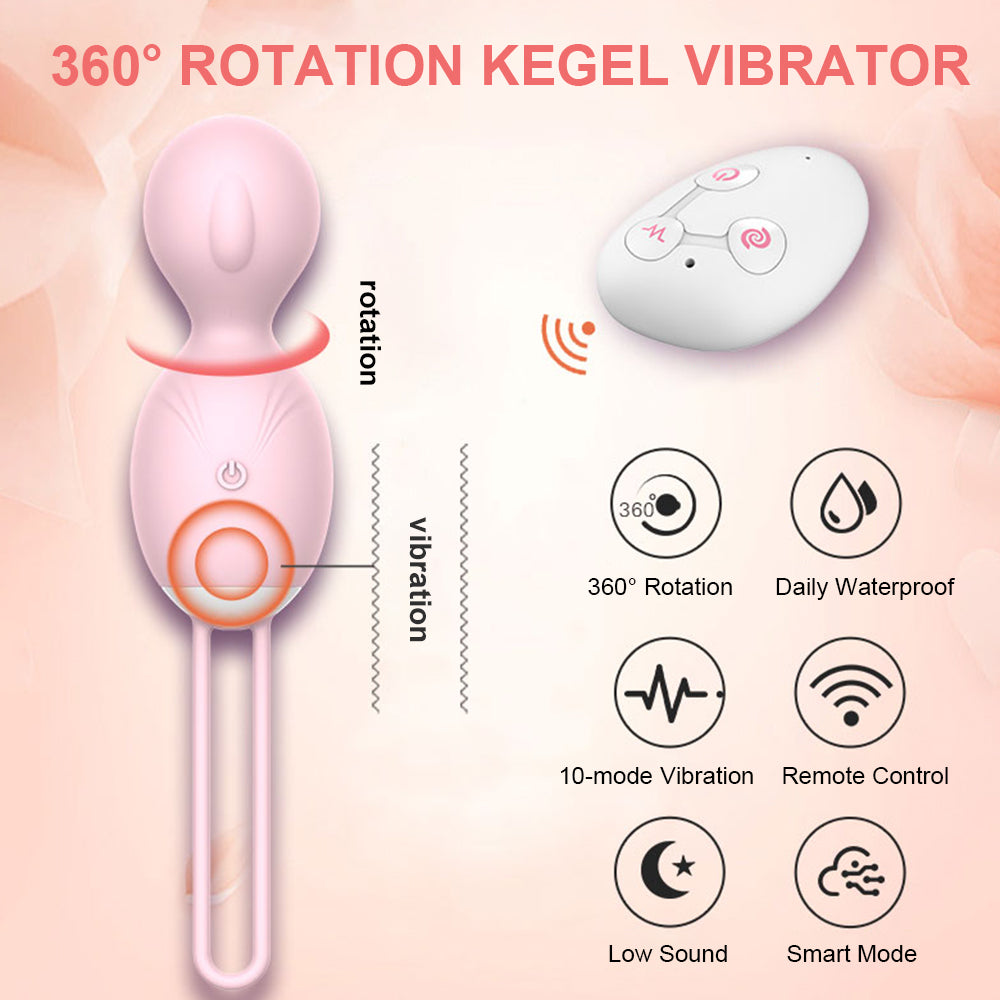 Dual Ben Wa Balls with 10 Vibration Modes Female Vibrators