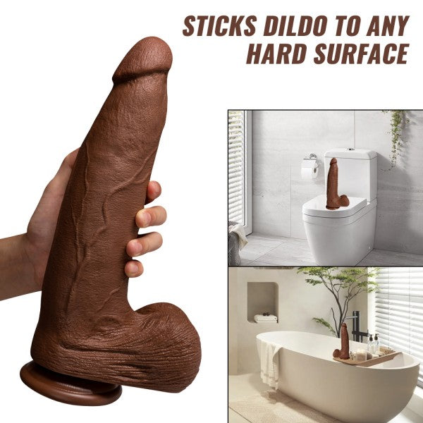 Realistic BBC Dildo 13.4" Plus Size Thick Dildos with Suction Cup Adult Sex Toy 【US Stock Available Only】