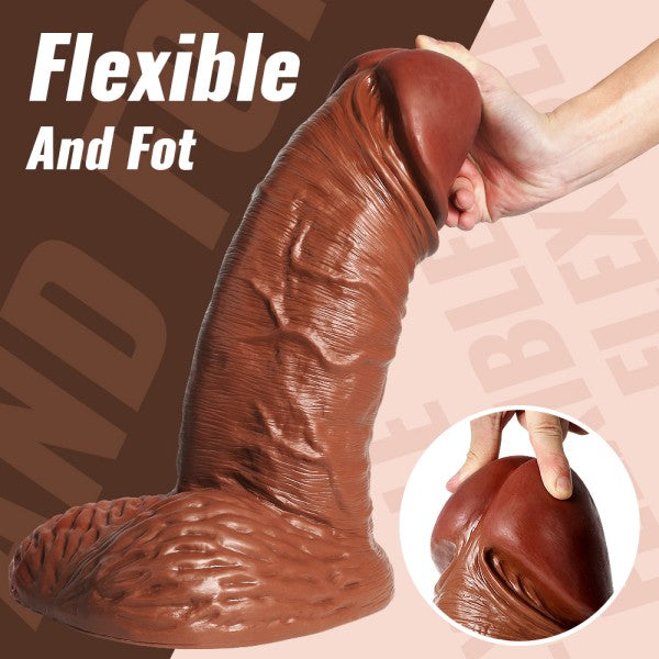 Huge Realistic Dildo 15in Plus Size Thick Dildos with Suction Cup Adult Sex Toy 【US Stock Available Only】