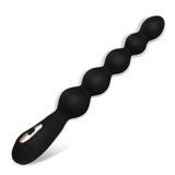 Graduated Design Vibrating Anal Beads Butt Plug With 7 Vibration Modes