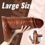 Huge Realistic Dildo 15in Plus Size Thick Dildos with Suction Cup Adult Sex Toy 【US Stock Available Only】