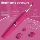 Secret Pen Vibrator Nipple Clitoral Vibrators with 10 Powerful Vibrations Adult Sex Toys - propinkup