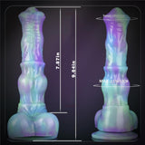 9.84in Realistic Horse Dildo Plus Size Silicone Monster Dildos with Knot & Suction Cup Anal Plug for Adult