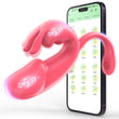 APP Control Rabbit Vibrator Clitoris Anal Stimulator