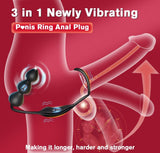 Male Anal Plug Anal Beads Prostate Massager with Remote Controller & 7 Vibrating Modes