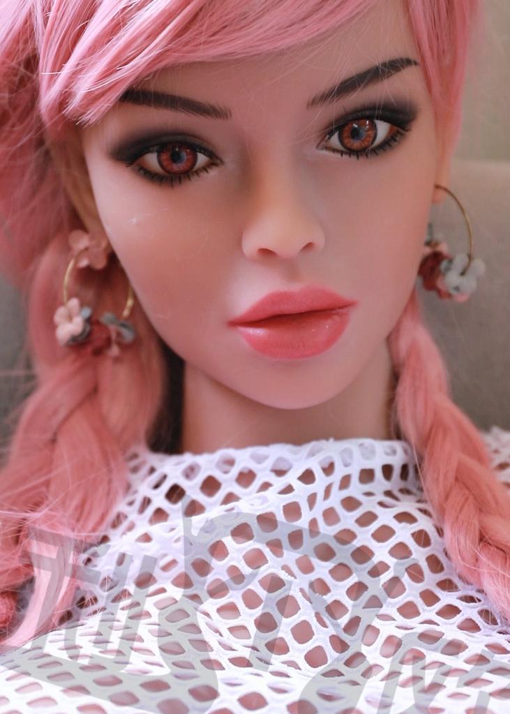 62.2IN 66.1LB Sex Doll Brown Eyes Brown Eyes With Pink Hair Male Masturbator - propinkup