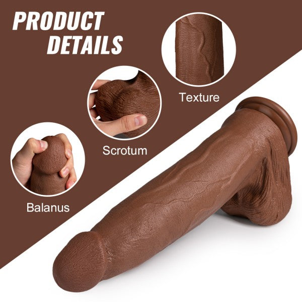 Realistic BBC Dildo 13.4" Plus Size Thick Dildos with Suction Cup Adult Sex Toy 【US Stock Available Only】