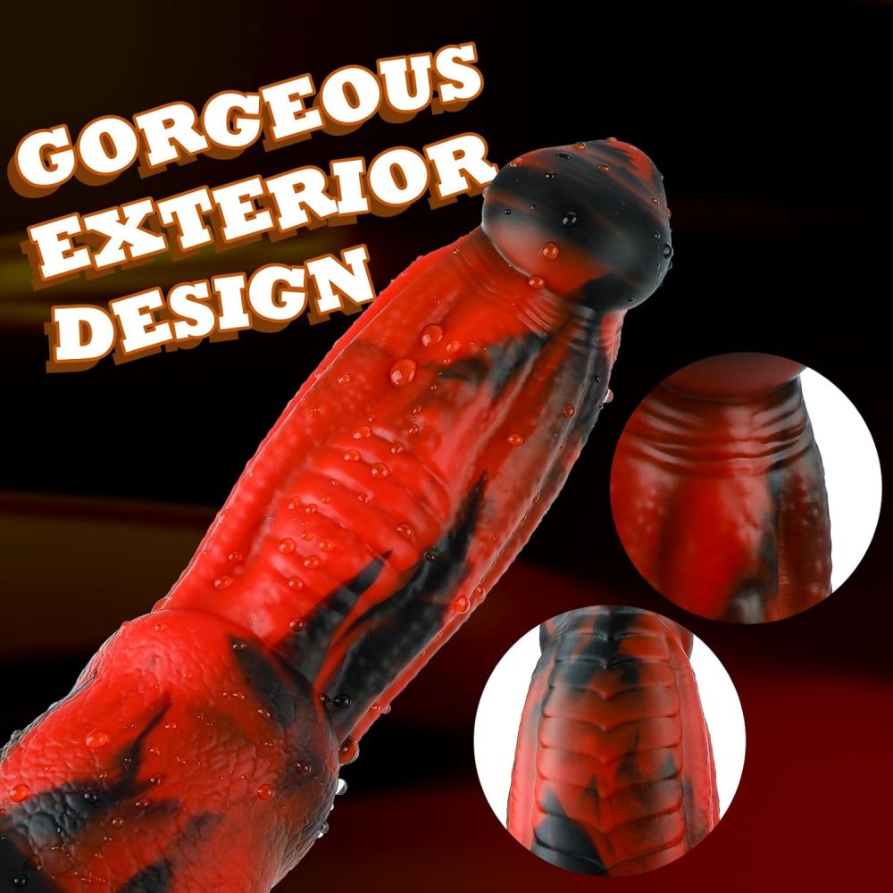 Monster Dildo Fantasy Dragon Dildos with Suction Cup 8.5 Inch Silicone Adult Sex Toy