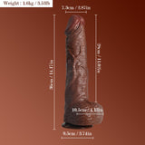 Raoul Realistic BBC Dildo 14" Thick Dildos with Suction Cup Adult Sex Toy 【US Stock Available Only】