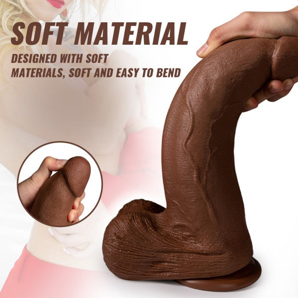 Realistic BBC Dildo 13.4" Plus Size Thick Dildos with Suction Cup Adult Sex Toy 【US Stock Available Only】