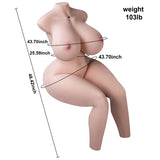 Sunny Realistic Sex Doll with Dual Channel 103lb Life Size Torso Masturbator for Men 【US Stock Available Only】