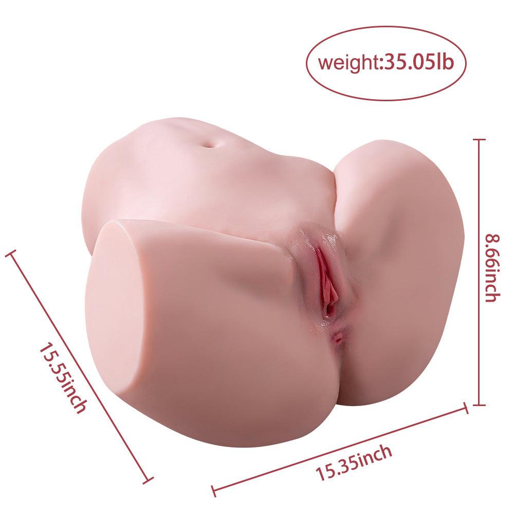 35.05lb Automatic Sex Doll | Julie Thrusting Realistic Butt with Dual 3D Channel Remote Control Male Masturbator - propinkup