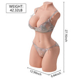 Lifelike Sex Doll Young Erica 42.32lb Realistic Torso Male Masturbator 【US Stock Available Only】