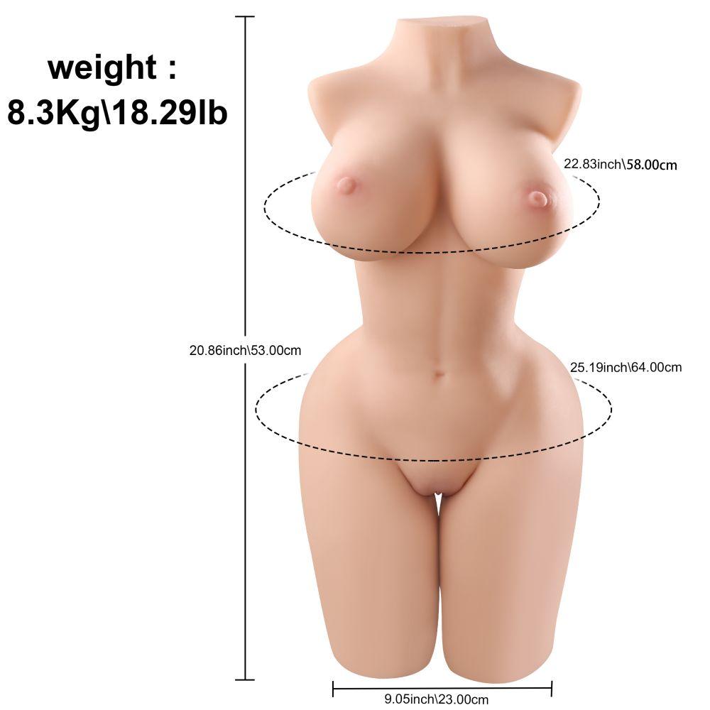 Realistic Sex Doll | 18.29lb Page Big Boobs Lifelike Male Masturbator Lifelike Dolls - propinkup