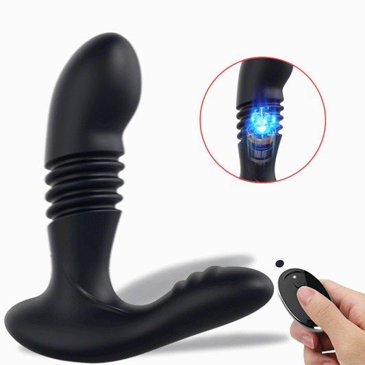 Anal Plug 12 Vibration Frequencies Retractable Prostate Massager