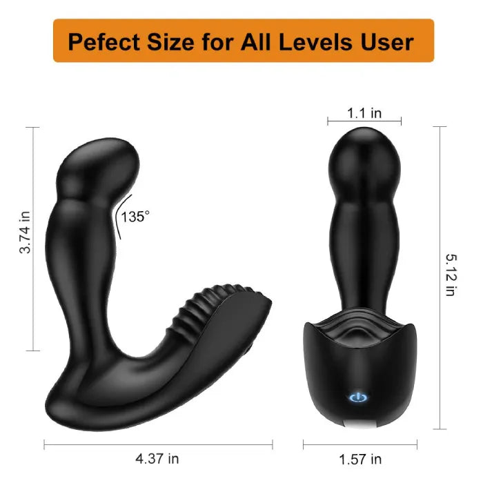 Anal Plug 3 in 1 Prostate Vibrator Toy With 5 Wiggle And 10 Vibration Modes Prostate Massager