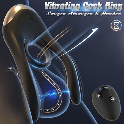 Elektroschock-Hahnring, vibrierender Hodenstimulation, Penisring, Penisvibrator für Paare 