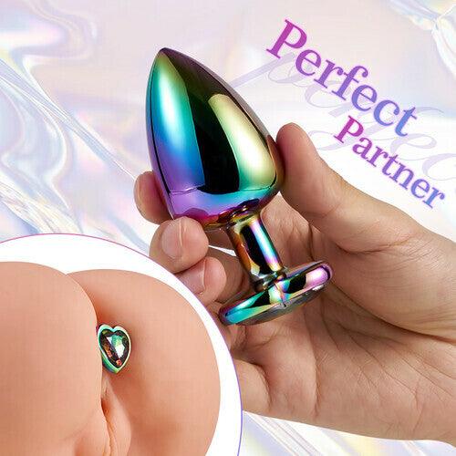 Felton Luxury Laser Color Diamond Base Anal Plug 3 Pcs Set