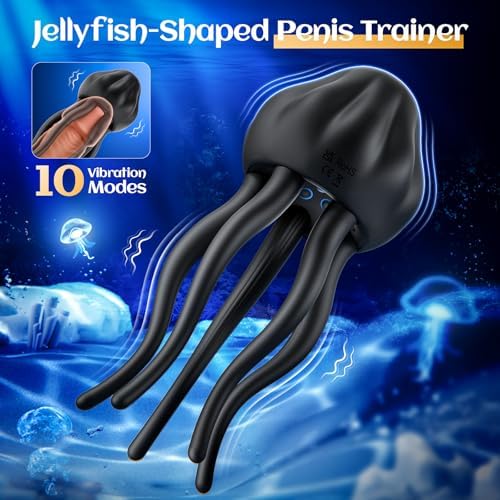 Jellyfish Male Masturbator Stroker Penis Wrapping Tentacle Male Vibrator