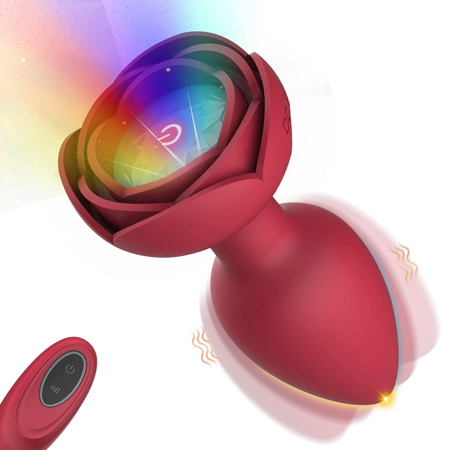 Laura Rose Vibrating Butt Plug Light Up With 7 Vibrations & Remote Control