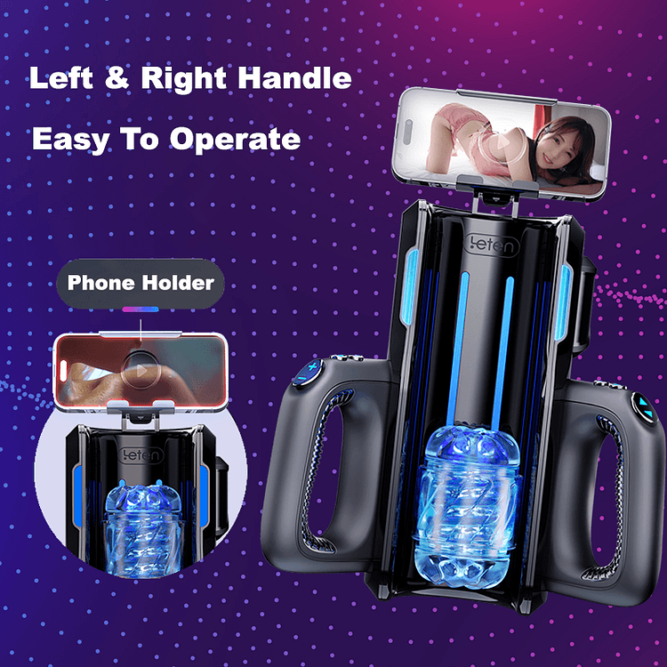 Leten Rocket Launcher Masturbator Male Masturbation Machine With Phone Holder - propinkup