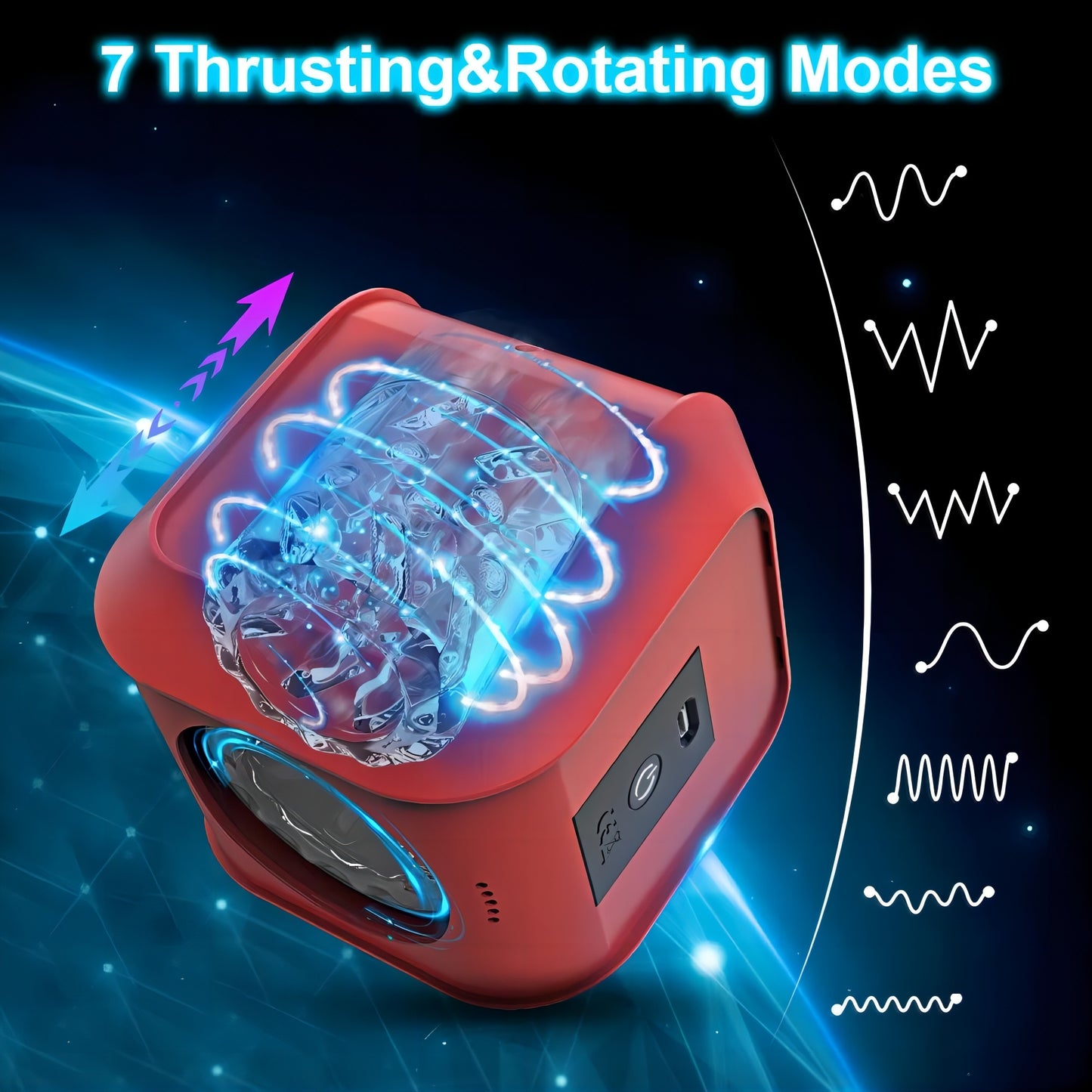 Magic Cube 7 Thrusting Rotation Male Masturbator
