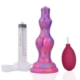 Squirting Monster Dildo Glow in the Drak K9 Animal Dildos with Knots 8 Inch Anal Plug Adult Toys