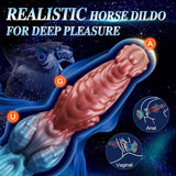 Hellin Dragon Monster Dildo Knotted Fantasy Animal Dildos 9.6" Anal Plug Silicone Adult Toy