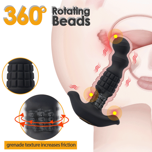 Particle Rotation Bead 10 Vibration Prostate Massage Toy