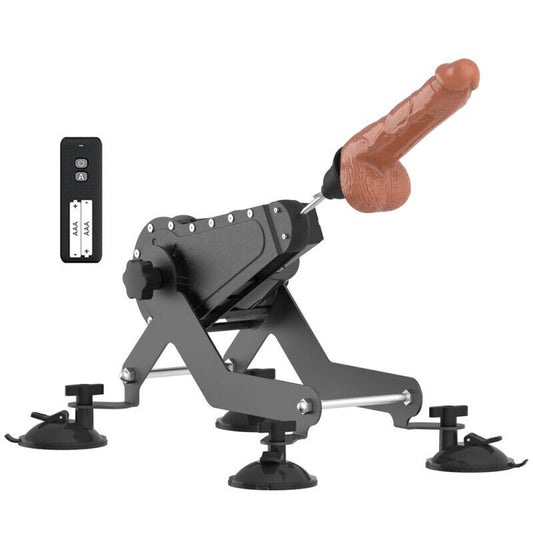 Máquina sexual con Control remoto, máquinas de mierda de empuje automático con consolador realista, juguete sexual para adultos 