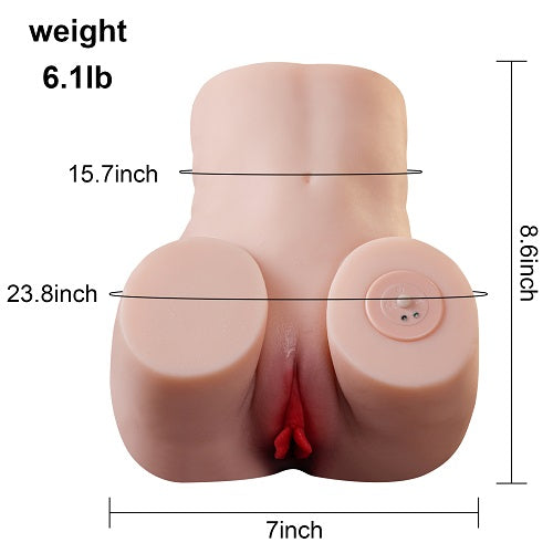 Propinkup Upgrade Auto Vibrating Sucking Ass Waterproof Sex Torso Love Doll 【US Stock Available Only】