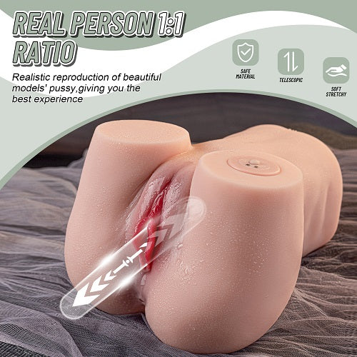 Propinkup Upgrade Auto Vibrating Sucking Ass Waterproof Sex Torso Love Doll 【US Stock Available Only】