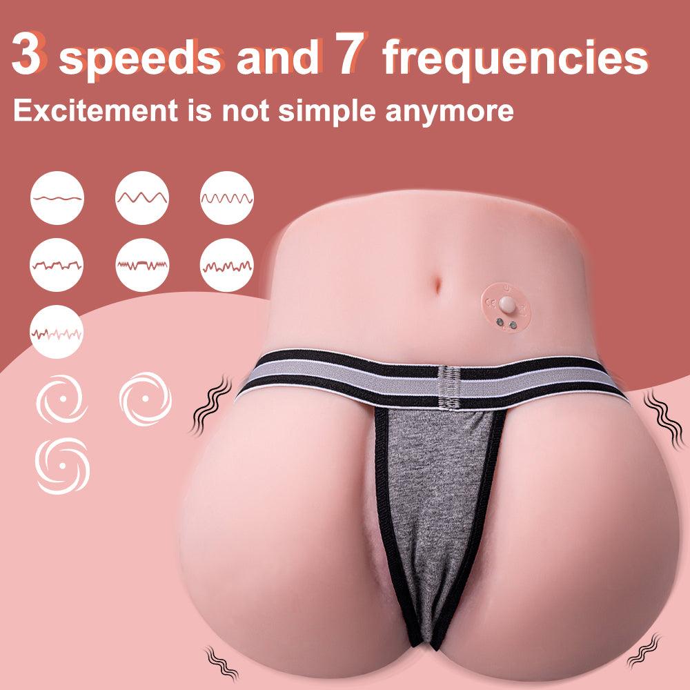 Roberta Automatic Sex Doll 3 Models 7 Frequencies Vibrating Realistic Ass Male Masturbator - propinkup