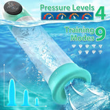 Source - 4 Pressure Levels 9 Sucking Modes Vacuum and Water Penis Pump with LCD Display