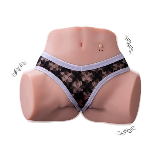 Tracey Automatic Sex Doll 6.39lb 3 Speeds 10 Frequency Vibration Realistic Ass 3D Dual Channel Masturbator