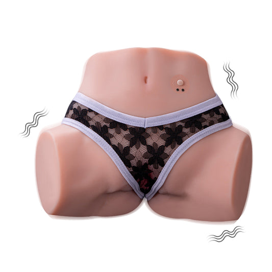 Tracey Automatic Sex Doll 6.39lb 3 Speeds 10 Frequency Vibration Realistic Ass 3D Dual Channel Masturbator - propinkup