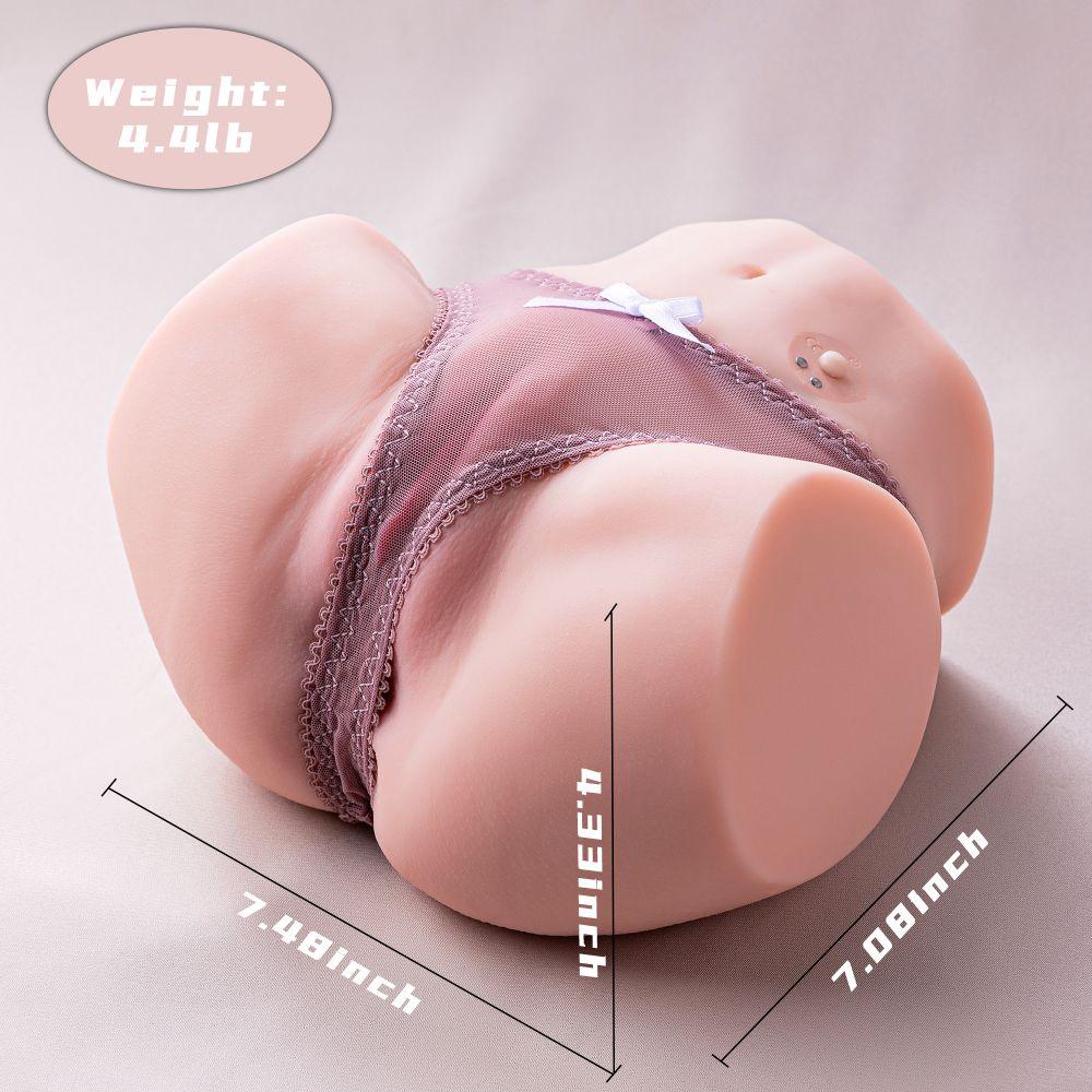 Vicki Automatic Sex Doll 4.4lb Realistic Ass 10-frequency Vibrating Dual-channel Butt - propinkup