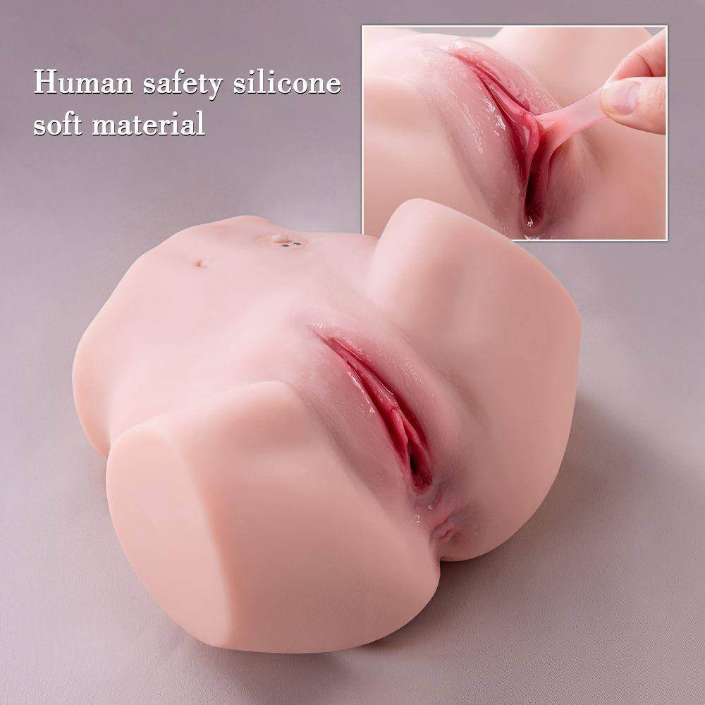 Vicki Automatic Sex Doll 4.4lb Realistic Ass 10-frequency Vibrating Dual-channel Butt - propinkup