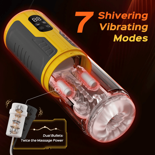 Zesty -Dual Stimulation Vibrating Thrusting & Rotating Automatic Male Masturbator