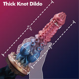 9.7in Monster Dildo Plus Size Tentacle Fantasy Dildos with Knot Thick Animal Anal Plug Sex Toys