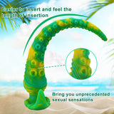 13.77in Long Tentacle Monster Dildo Soft Silicone Anal Plug Fantasy G-Spot Dildos Adult Toys