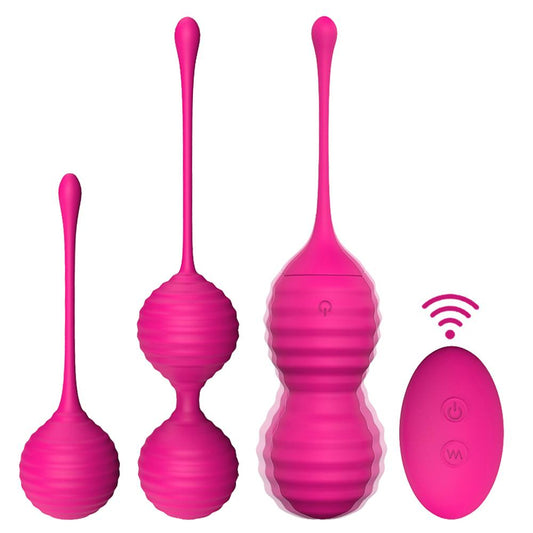 Exercises Kegel Balls Set Remote Vibrator Ben Wa Balls Sex Toys for Woman