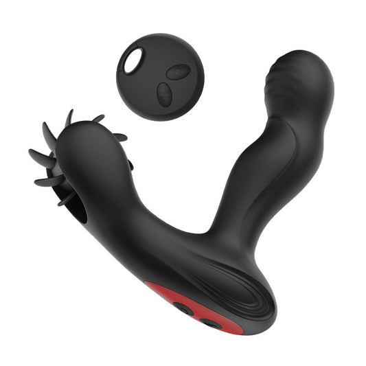 12-Frequency Vibration Prostate Massager Tongue-Licking Anal G-Spot Vibrator with Intelligent Heating